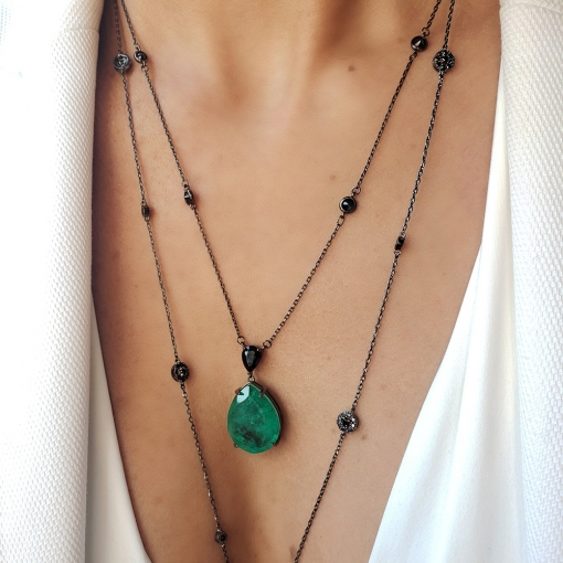 Colar com gota M fusion premium