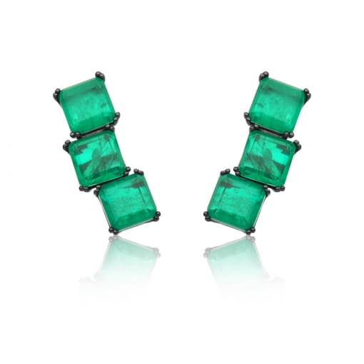 Brinco ear cuff 3 quadrados G