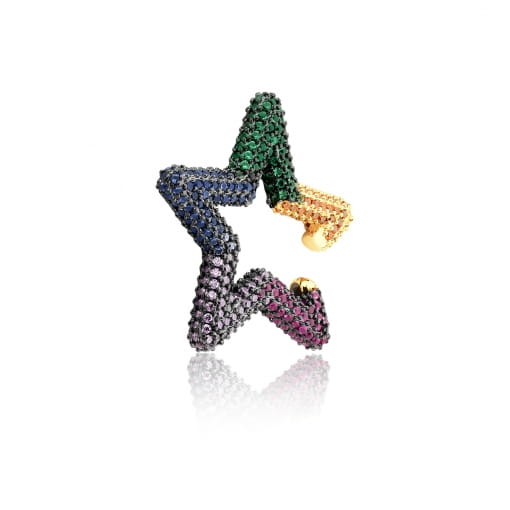 Piercing fake estrela