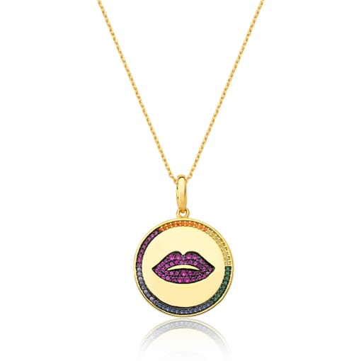 COLAR BANHADO MANDALA BOCA