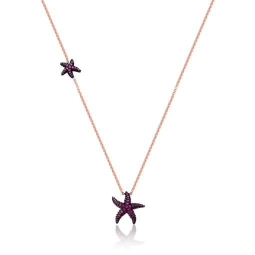 COLAR BANHADO ESTRELA DO MAR CRAVEJADA