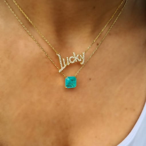 COLAR PRATA925 LUCKY CRAVEJADO