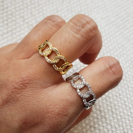 ANEL GRUME COM ZIRCONIAS
