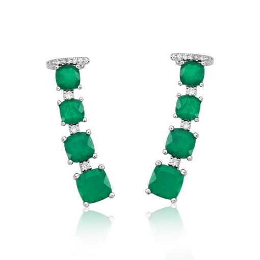 BRINCO FOLHEADO EARCUFF QUADRADOS FUSION