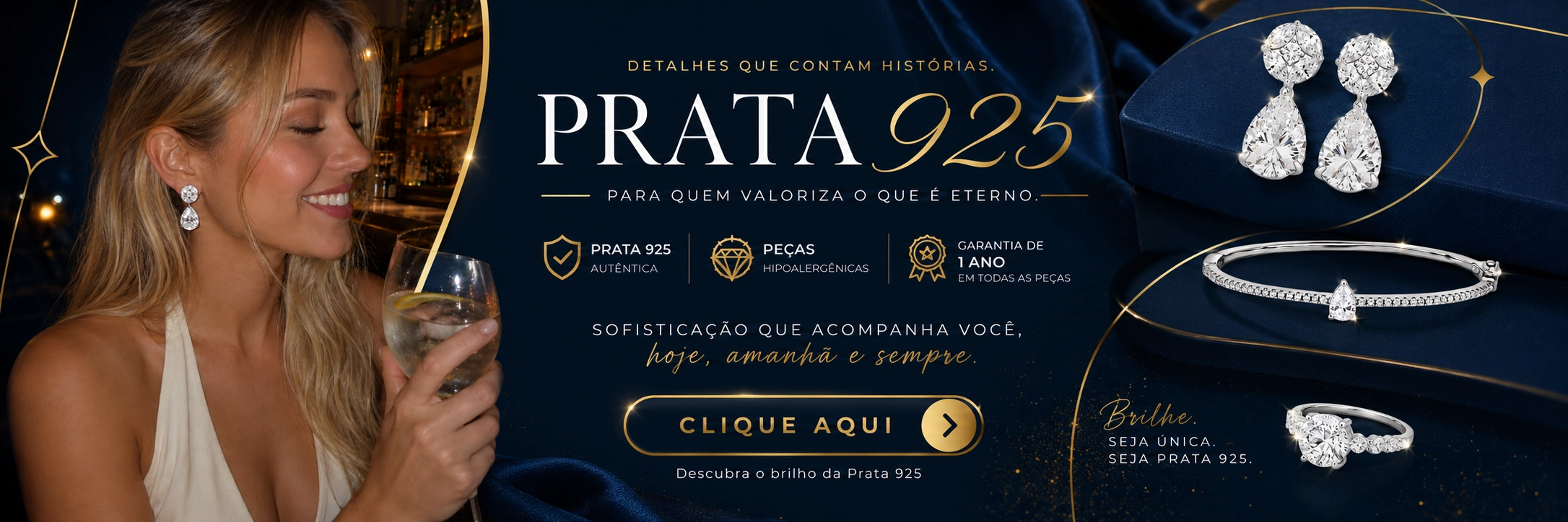 Prata banho de Ouro 18k
