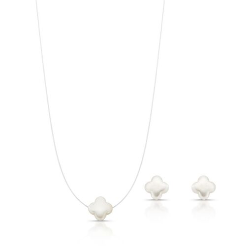 CONJUNTO TREVO MADRE PÉROLA