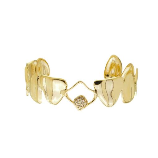 BRACELETE ORGÂNICO COM ZIRCONIA