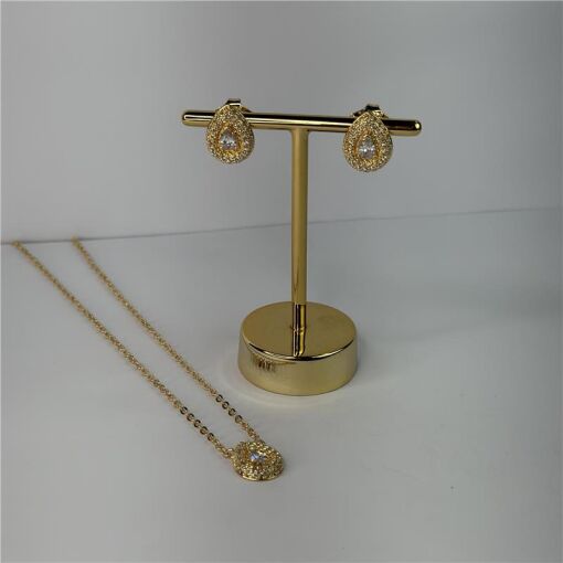 CONJUNTO GOTA COM PEDRA CRAVEJADA
