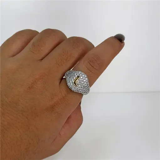 ANEL CRAVEJADO LETRA LETRA L