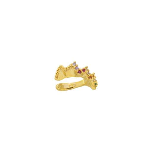 PIERCING CRAVEJADO COLORIDO ZIG-ZAG