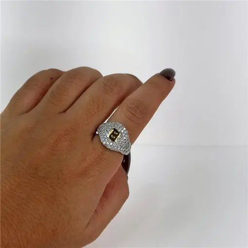 ANEL CRAVEJADO LETRA LETRA B