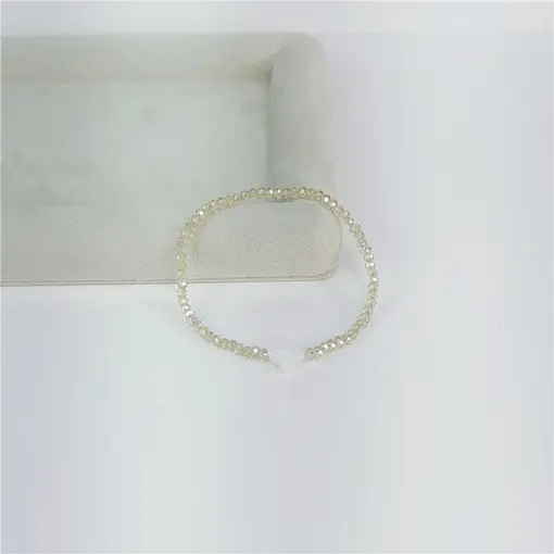 PULSEIRA PEDRA TREVO PÉROLA