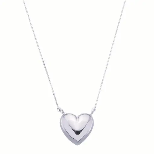 COLAR CORAÇÃO LISO COM VENEZIANA 40+5CM
