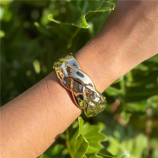 BRACELETE ARTICULADO TRANÇADO