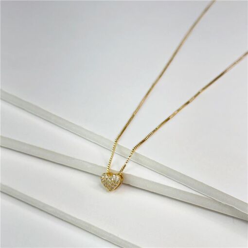 COLAR CORAÇÃO CRAVEJADO