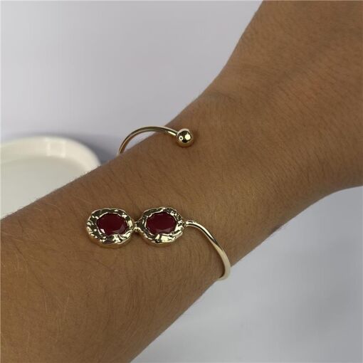 BRACELETE TRIPLO OVAL ORGÂNICO