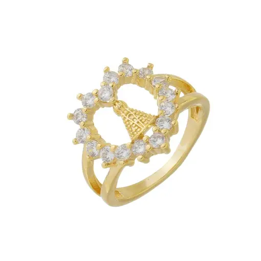 ANEL NOSSA SENHORA CRAVEJADO CRISTAL