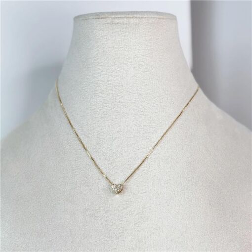 COLAR CORAÇÃO CRAVEJADO