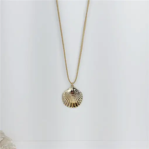 COLAR COURO MAXI CONCHA