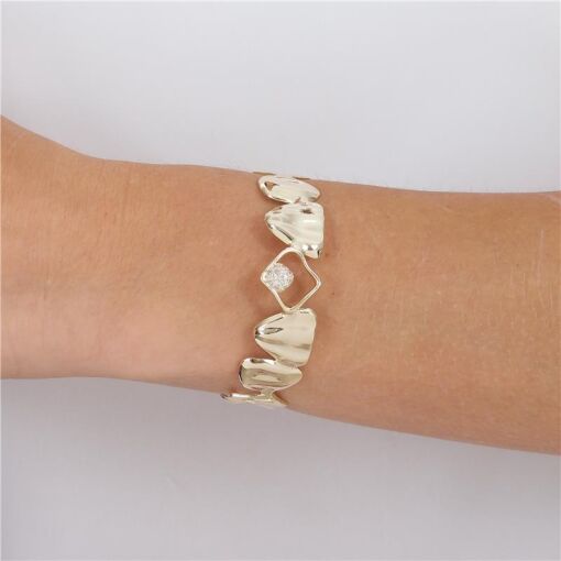 BRACELETE ORGÂNICO COM ZIRCONIA