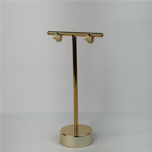BRINCO ARGOLA COM CRUZ CRAVEJADO  PEQUENO
