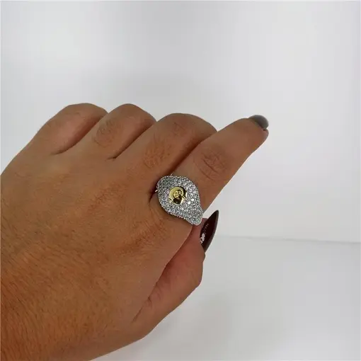 ANEL CRAVEJADO LETRA LETRA G