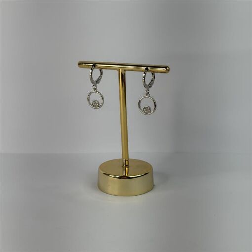 BRINCO DE ARGOLA COM PINGENTE CRAVEJADO