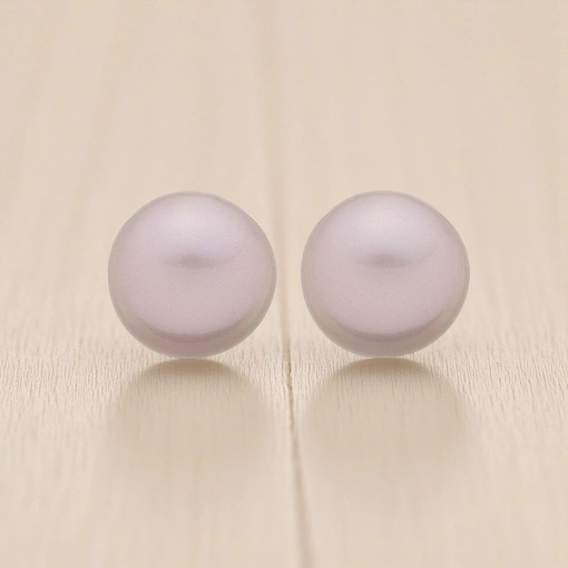 Brinco Banhado a Ouro 18K Pérola Nude 12 MM