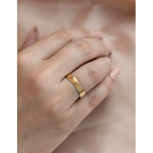 Par De Alianças Ouro 18K Abaulada 4.5MM