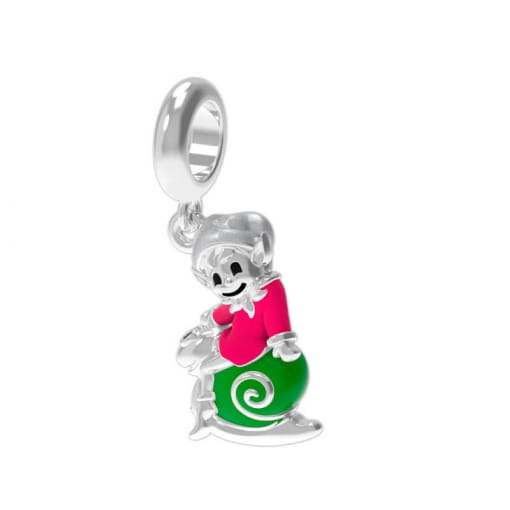 Berloque Prata 925 Link Duende Câncer