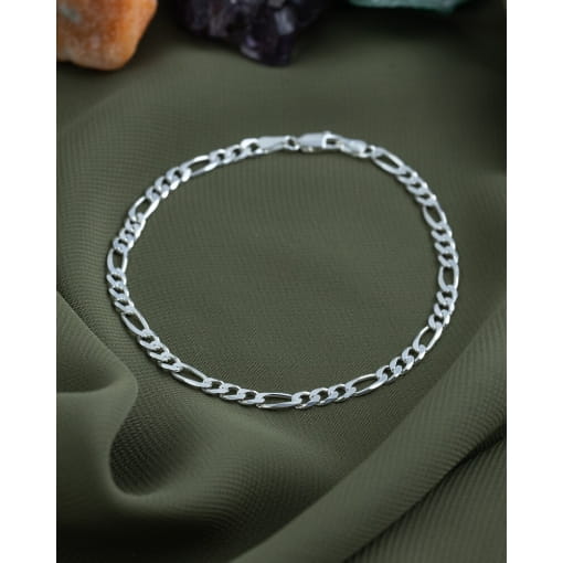 Pulseira Prata 925 Masculina Malha 3x1