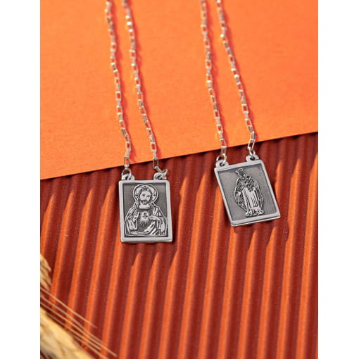 Escapulário Prata Personalizado