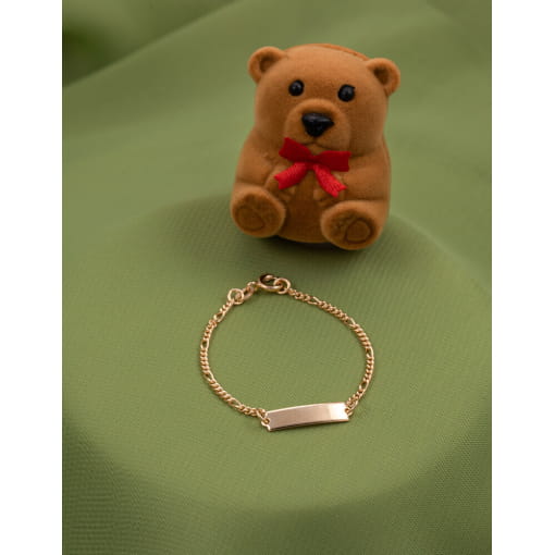 Pulseira Infantil Banhada A Ouro 18K Chapinha