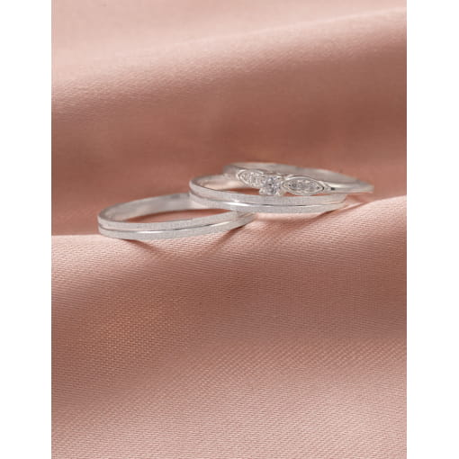 Par De Alianças Prata 925 Com Friso e Diamantado 2.1 MM