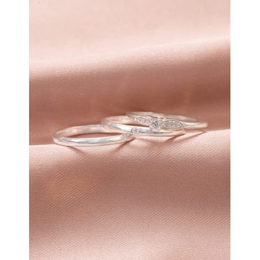 Par De Alianças Prata 925 Abaulada Lisa 2.1 MM