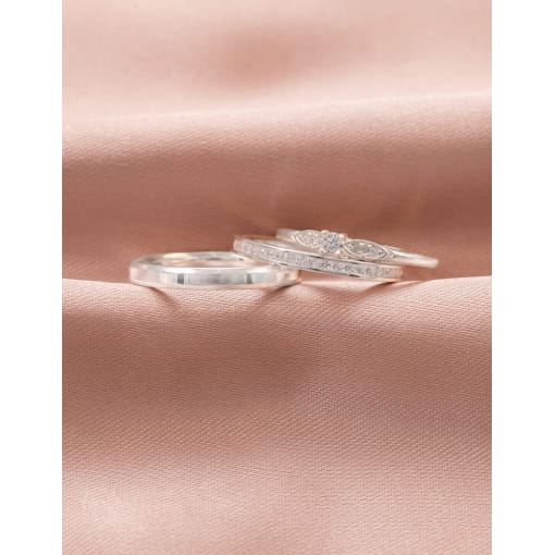 Par De Alianças Prata 925 Lisa Zircônias Brancas Internas 3 MM