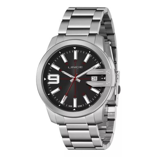 RELÓGIO LINCE MASCULINO PRATA ANALÓGICO MRM4708L P2SX