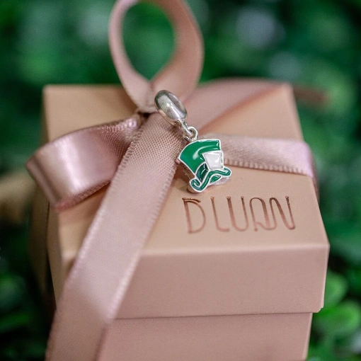 Berloque Prata 925 St Patrick Esmaltado