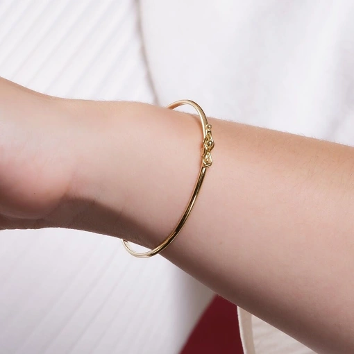 Bracelete Banho de Ouro 18k Liso