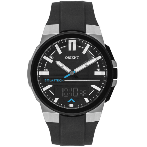 RELÓGIO ORIENT SOLARTECH MASCULINO ANADIGI MTSPA002 PRETO