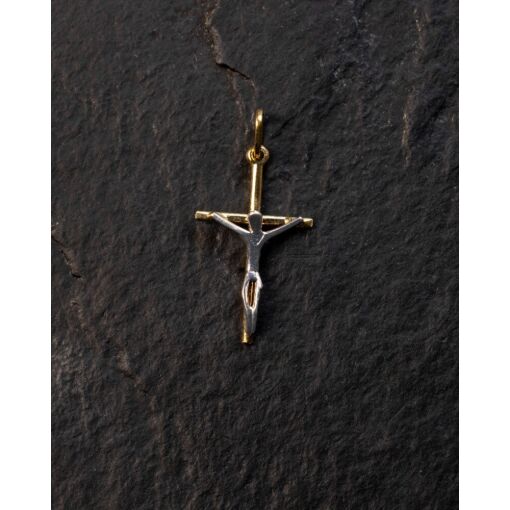 Pingente Crucifixo Banhado A Ouro 18K