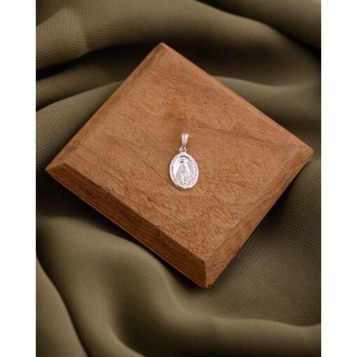 Pingente Prata 925 Medalha Nossa Senhora Aparecida