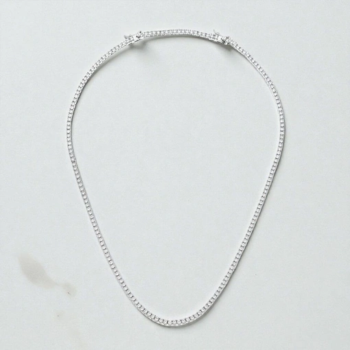 Colar Riviera Zircônia no Banho de Ródio