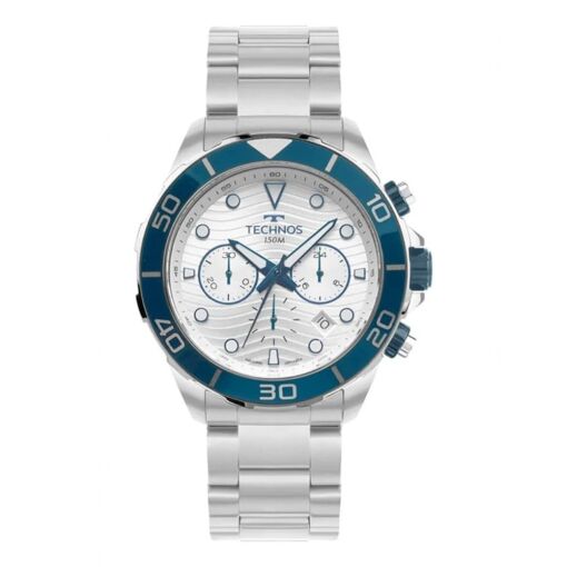Kit Technos Masculino Acqua Prata Torben Grael JS25BBT/1B