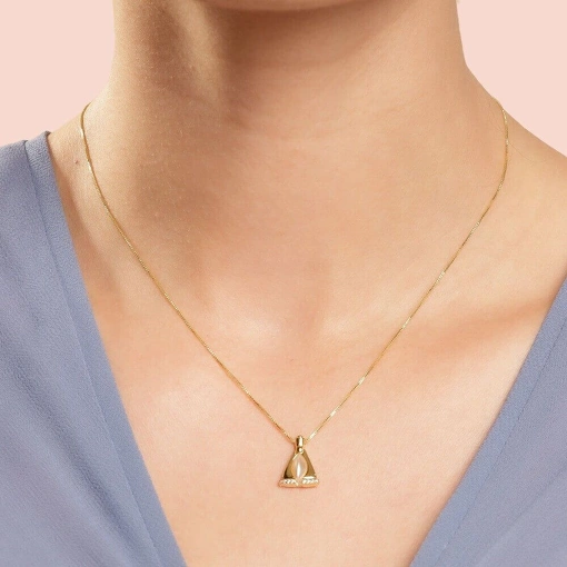 Colar no Banho de Ouro 18k Nossa Senhora Aparecida