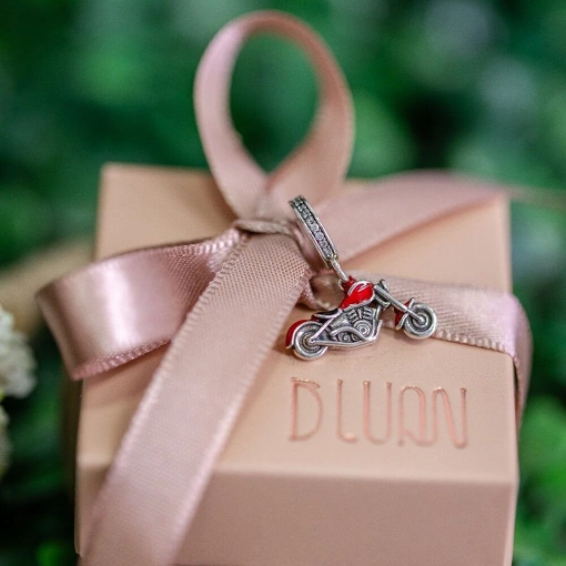 Berloque Prata 925 Motocicleta