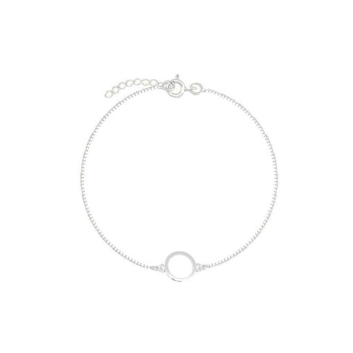Pulseira Prata 925 Círculo Vazado