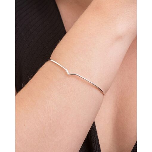 Bracelete Prata 925 Fio Redondo e Regulável V