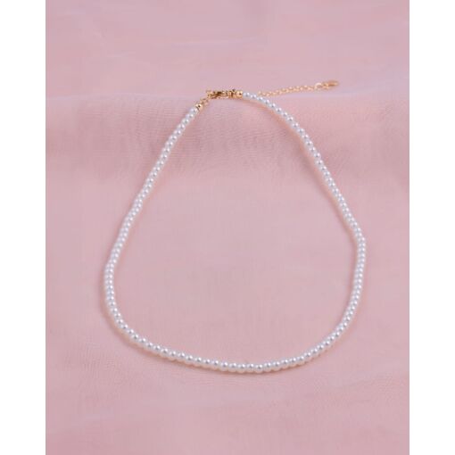 Colar Banhado A Ouro 18K Com Pérola Shell 4 MM