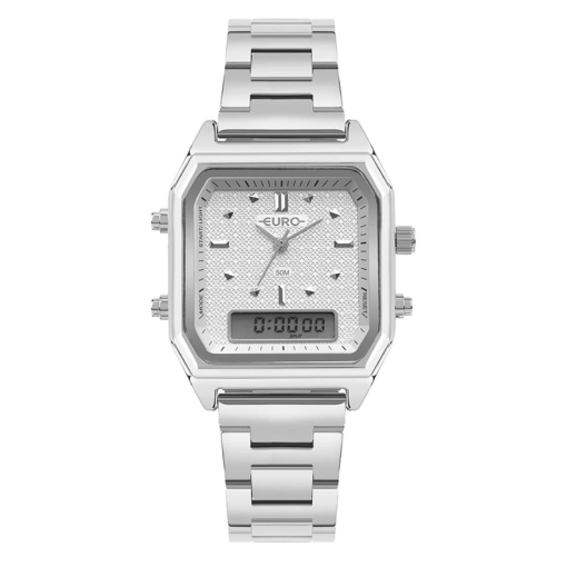 Relógio Euro Feminino Fashion Fit Sporty Prata - EUBJ3718AB/4K